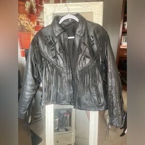 Real leather jacket.